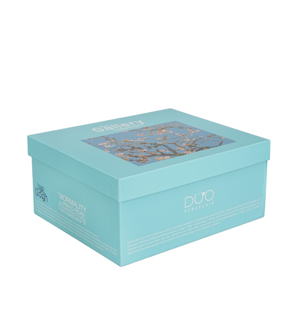 2 filiżanki ze spodkami Almond Blossom inspired by Van Gogh