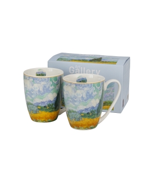 2 kubki classic WHEAT FIELD inspired by Van Gogh