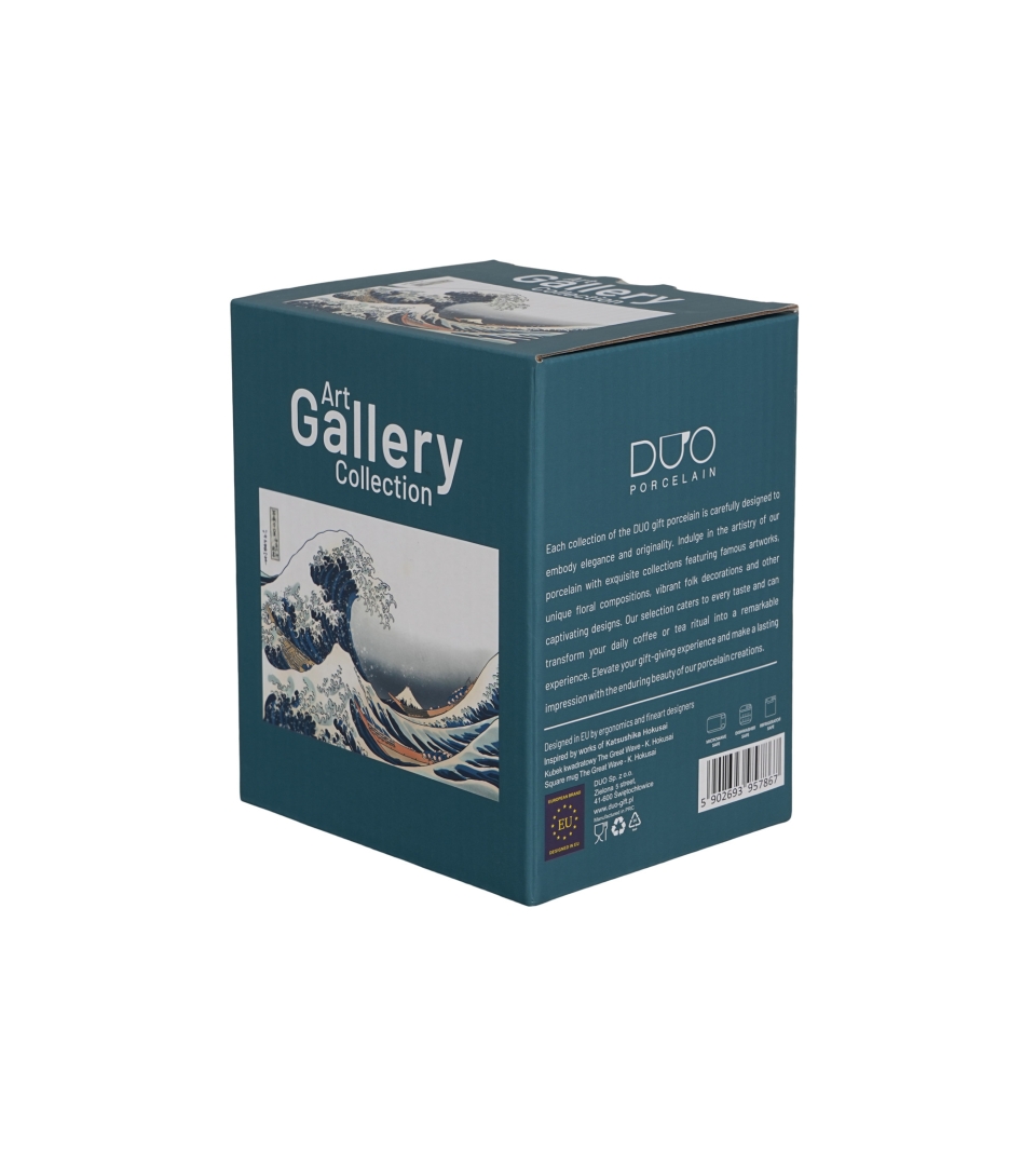 Kubek kwadratowy THE GREAT WAVE inspired by K. Hokusai