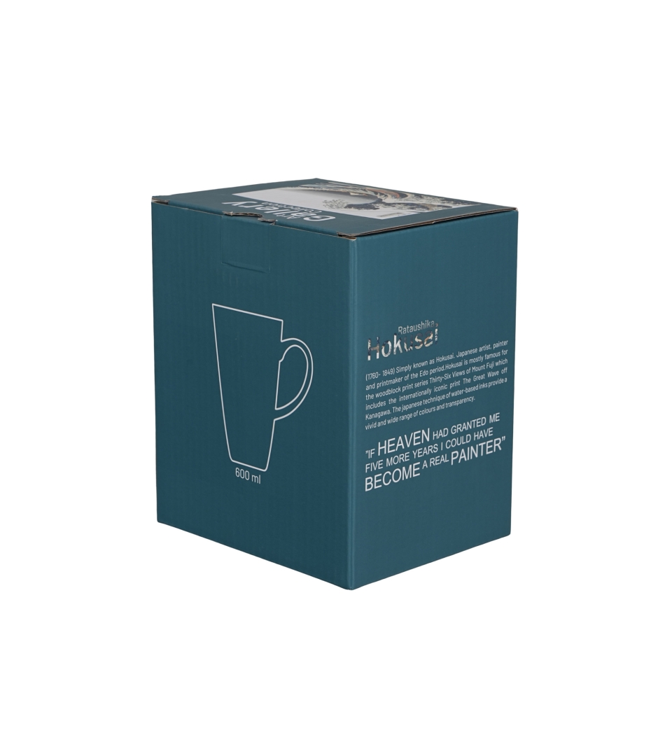 Kubek kwadratowy THE GREAT WAVE inspired by K. Hokusai