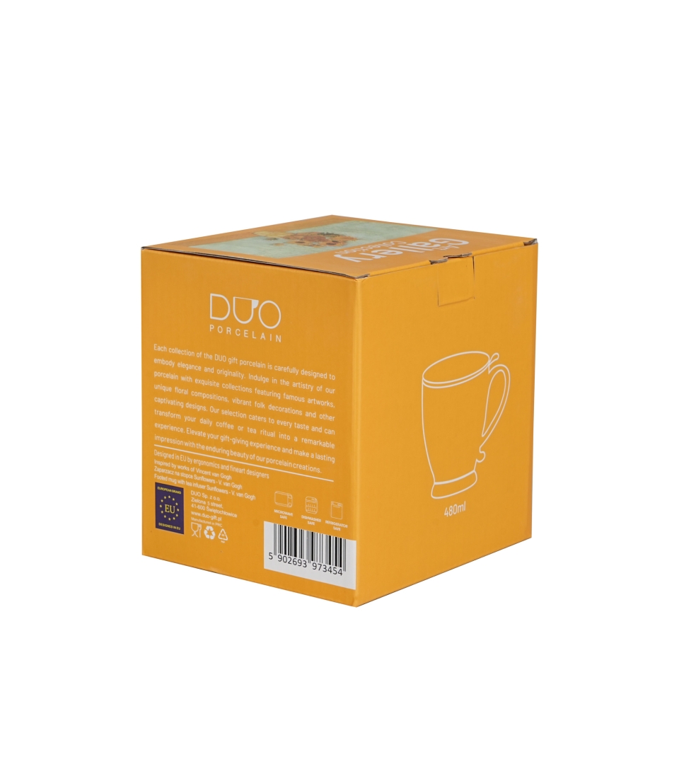 Zaparzacz na stopce SUNFLOWERS inspired by Van Gogh