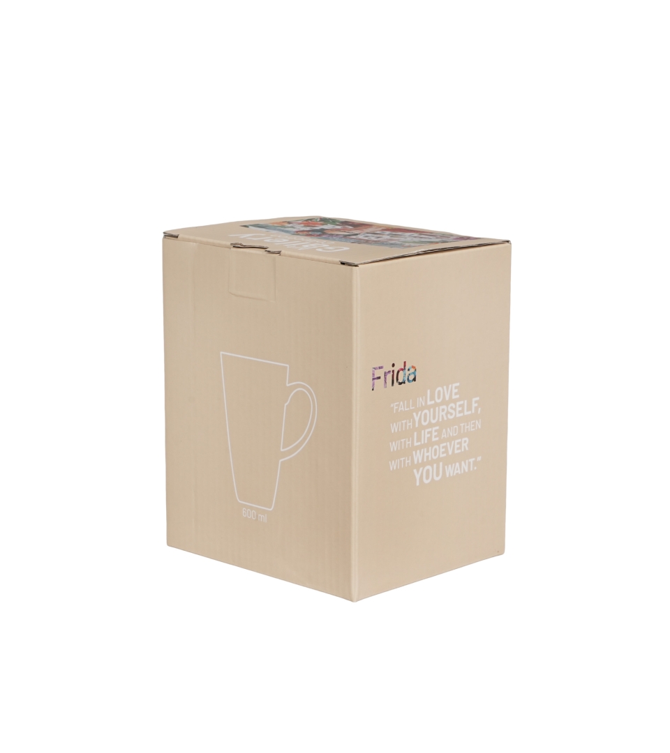 Kubek kwadratowy MEXICAN ART RED