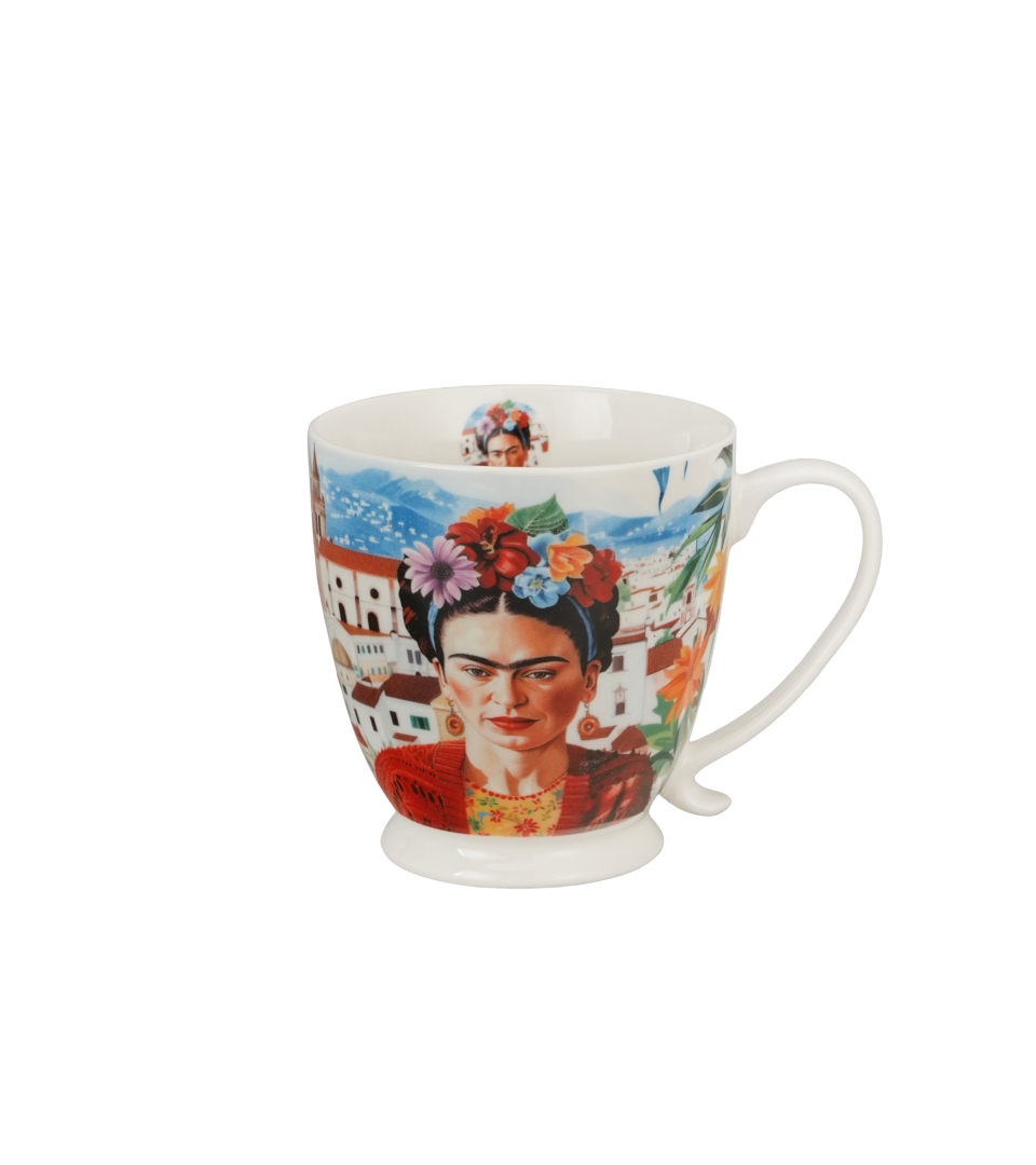 Kubek na stopce MEXICAN ART RED