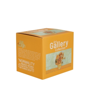 Kubek na stopce SUNFLOWERS inspired by Van Gogh