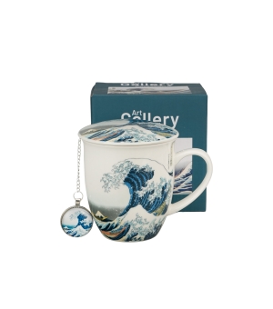 Kubek z zaparzaczem z zawieszką THE GREAT WAVE inspired by HOKUSAI