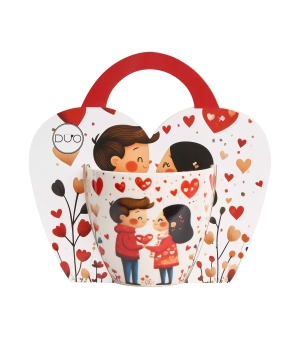 Kubek 460 ml w "koszyczku" PARA