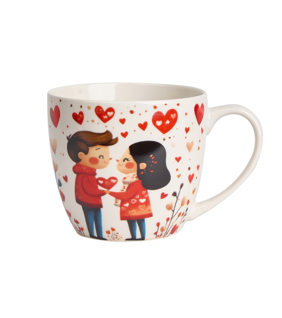 Kubek 460 ml w "koszyczku" PARA