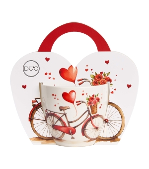 Kubek 460 ml w "koszyczku" ROWER