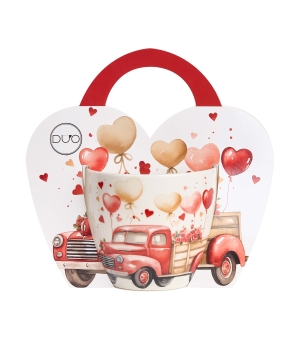 Kubek 460 ml w "koszyczku" SAMOCHÓD