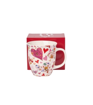 Kubek 650 ml RÓŻOWE SERCA