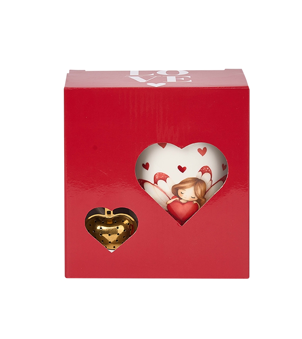 Kubek classic z zaparzaczem "serce" ANIOŁ