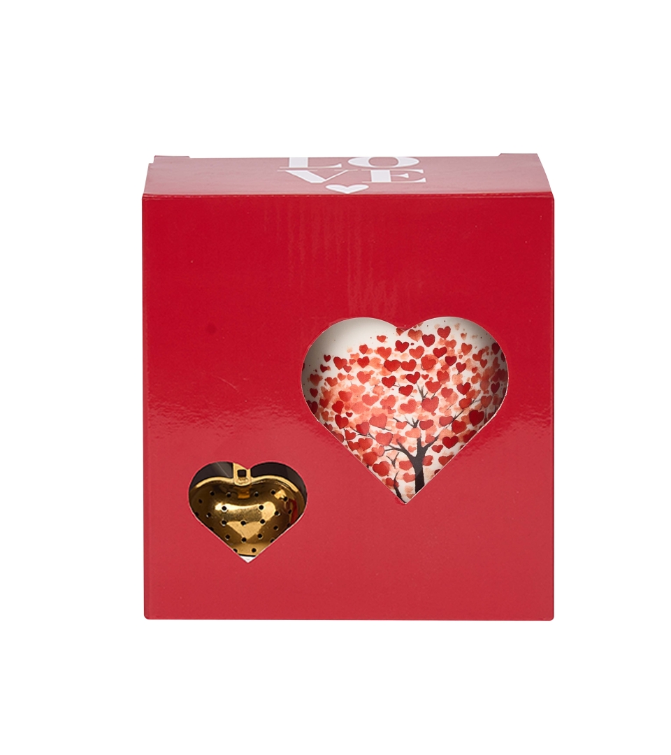 Kubek classic z zaparzaczem "serce" DRZEWO