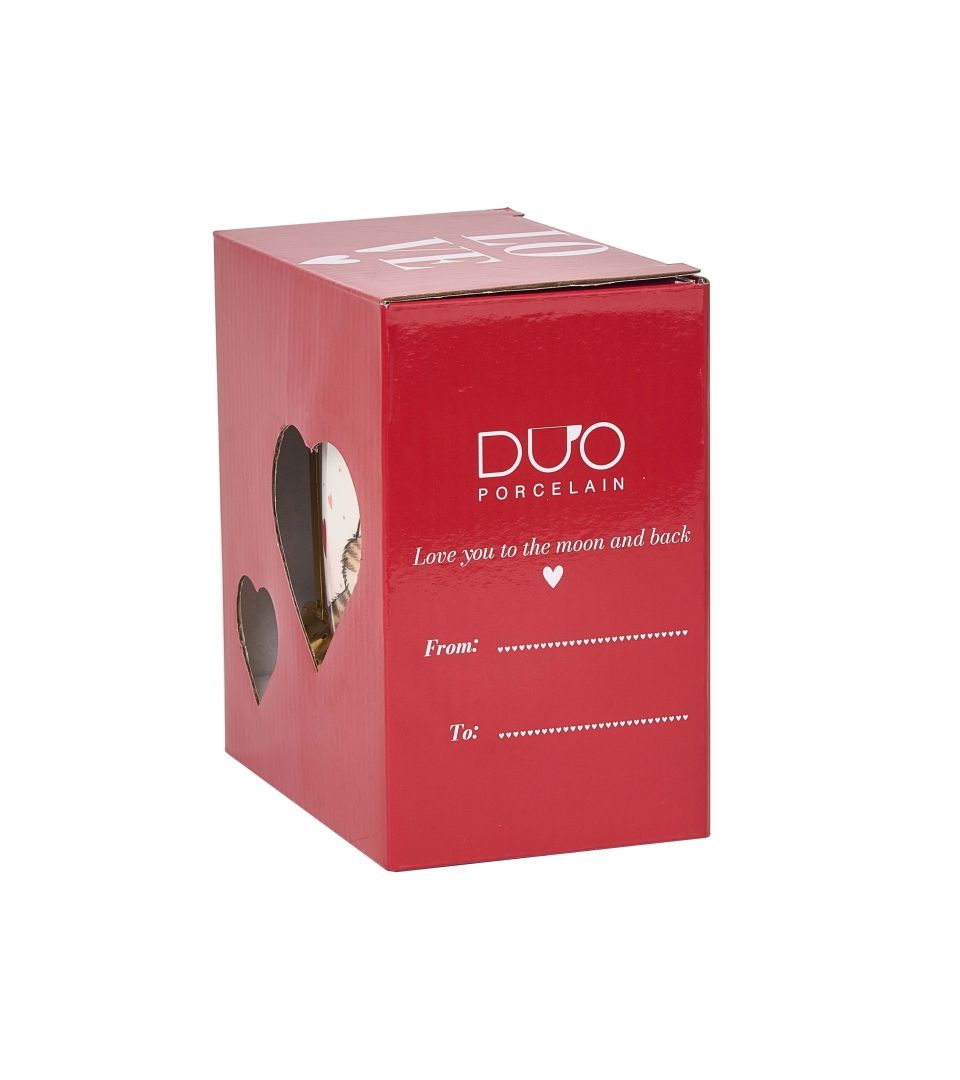 Kubek classic z zaparzaczem "serce" KOT Z ZABAWKĄ