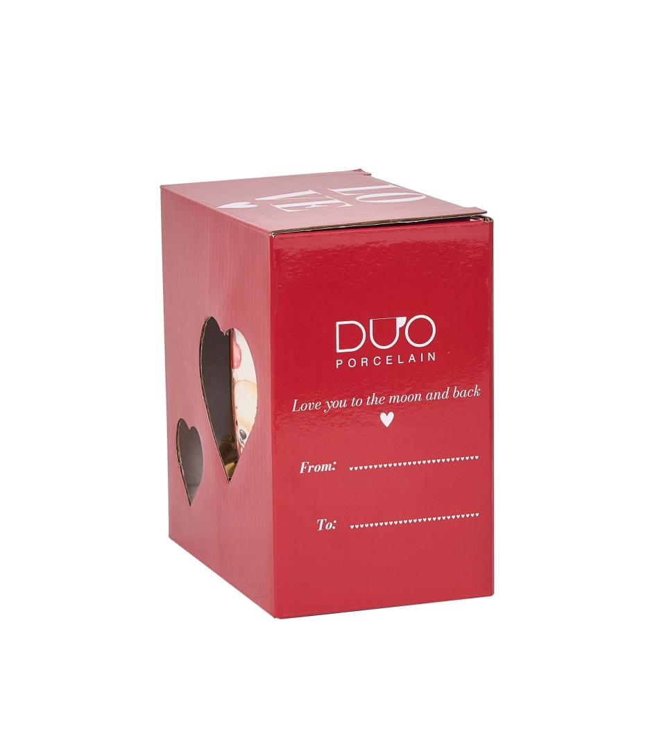 Kubek classic z zaparzaczem "serce" MISIE Z SERCAMI