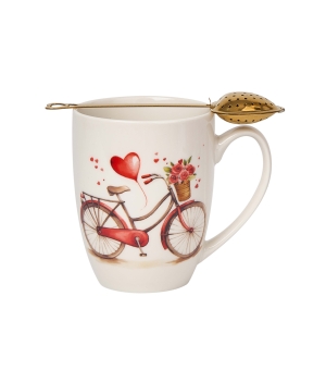 Kubek classic z zaparzaczem "serce" ROWER