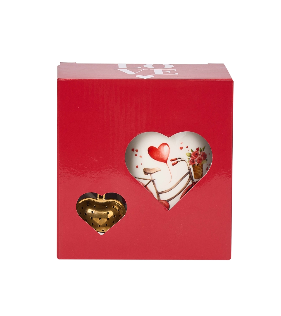 Kubek classic z zaparzaczem "serce" ROWER