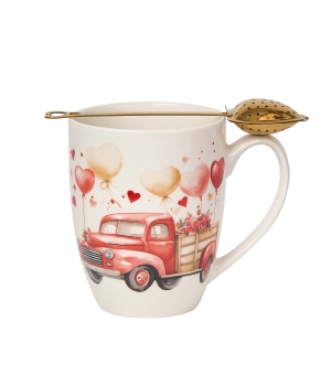 Kubek classic z zaparzaczem "serce" SAMOCHÓD