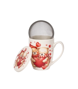 Kubek z zaparzaczem MISIE Z SERCAMI