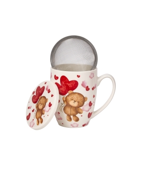 Kubek z zaparzaczem MIŚ Z BALONAMI