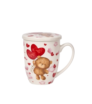 Kubek z zaparzaczem MIŚ Z BALONAMI