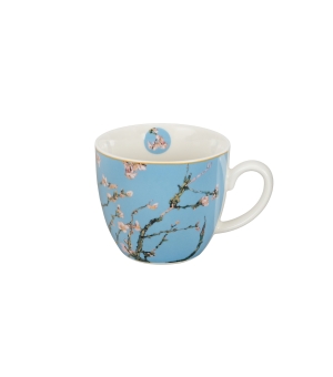 Kubek 460 ml w "koszyczku" ALMOND BLOSSOM inspired by Van Gogh (sprzedaż w zestawach po 4 szt.)