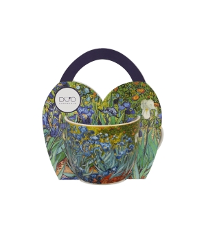 Kubek 460 ml w "koszyczku" IRISES inspired by Van Gogh (sprzedaż w zestawach po 4 szt.)