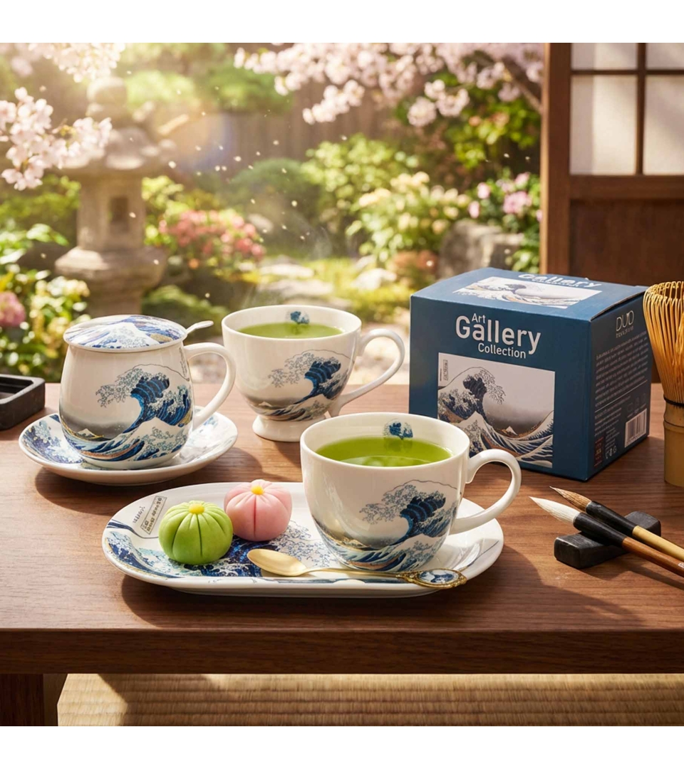 Kubek jumbo THE GREAT WAVE inspired by HOKUSAI