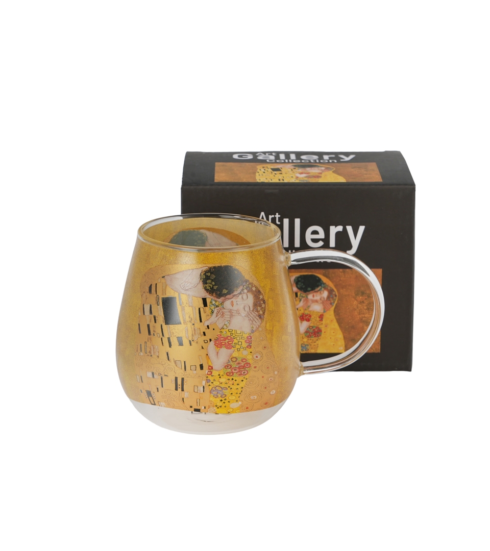 Kubek szklany THE KISS CLASSIC inspired by G. Klimt