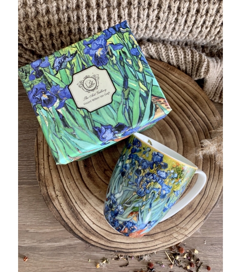 Kubek classic IRISES inspired by Van Gogh