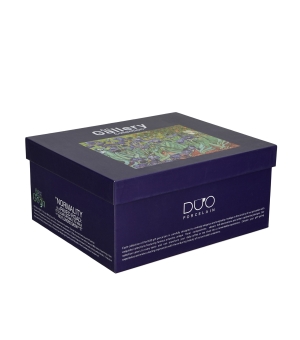 2 filiżanki ze spodkami Irises inspired by Van Gogh