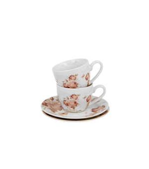 2 filiżanki espresso ze spodkami SECESJA