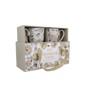 2 kubki royal ENGLISH ROSES WHITE