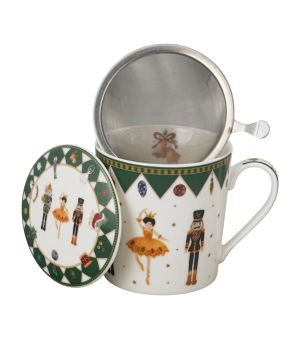 Kubek z zaparzaczem w opakowaniu domek NUTCRACKERS