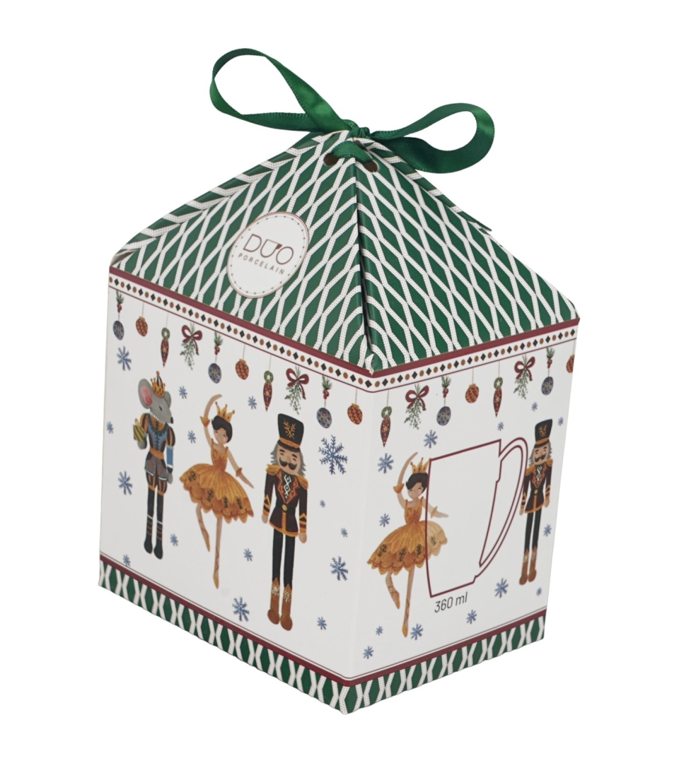 Kubek classic w pudełku z kokardą NUTCRACKERS