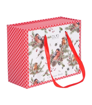 2 Filiżanki ze spodkami "opakowanie szuflada" CHRISTMAS BIRDS 1