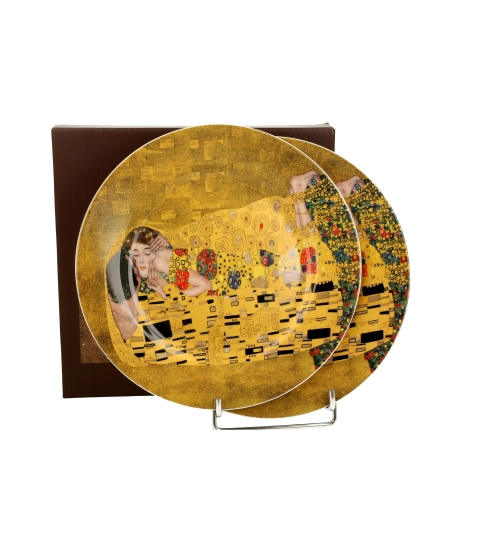 Komplet 2 talerze deserowe THE KISS CLASSIC inspired by Klimt