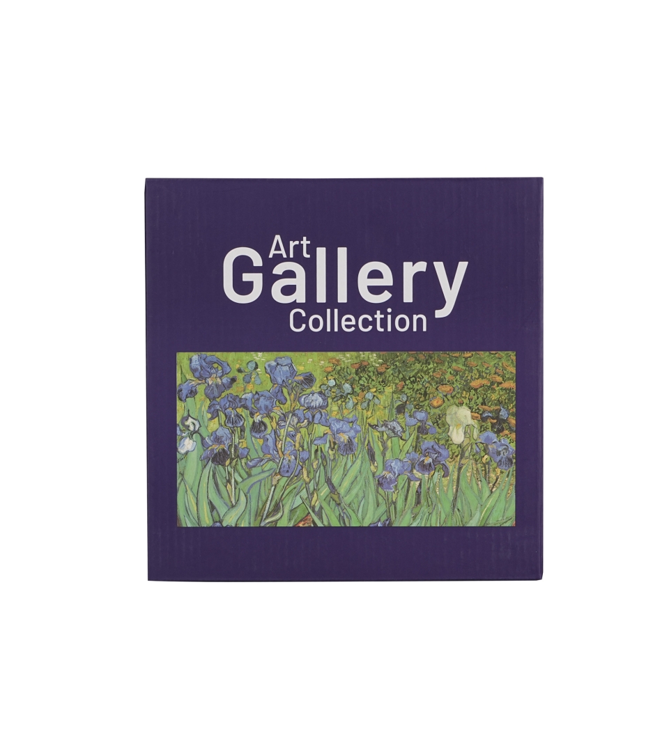 Komplet 2 talerze deserowe IRISES inspired by Van Gogh