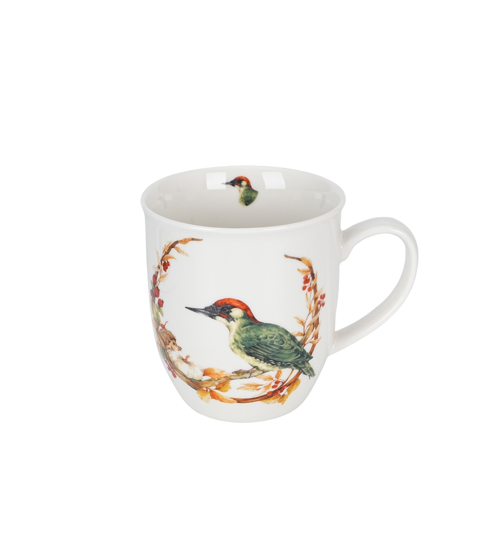 Kubek 400 ml Ptasi Świat DZIĘCIOŁ ZIELONY