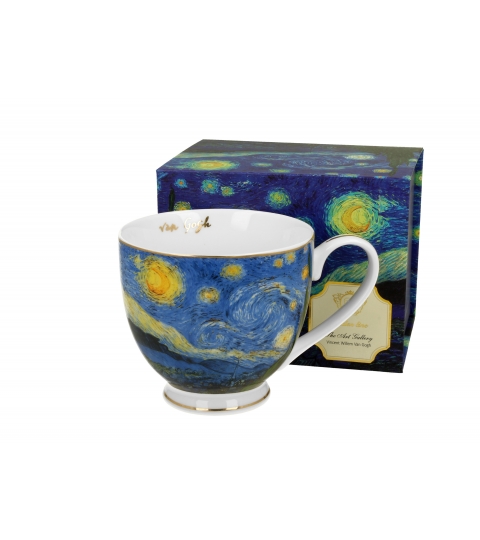 Kubek na stopce STARRY NIGHT inspired by Van Gogh - Golden Line