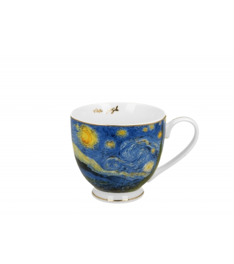 Kubek na stopce STARRY NIGHT inspired by Van Gogh - Golden Line