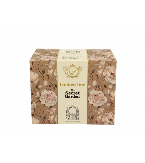 Kubek na stopce ENGLISH ROSES CREAM - Golden Line