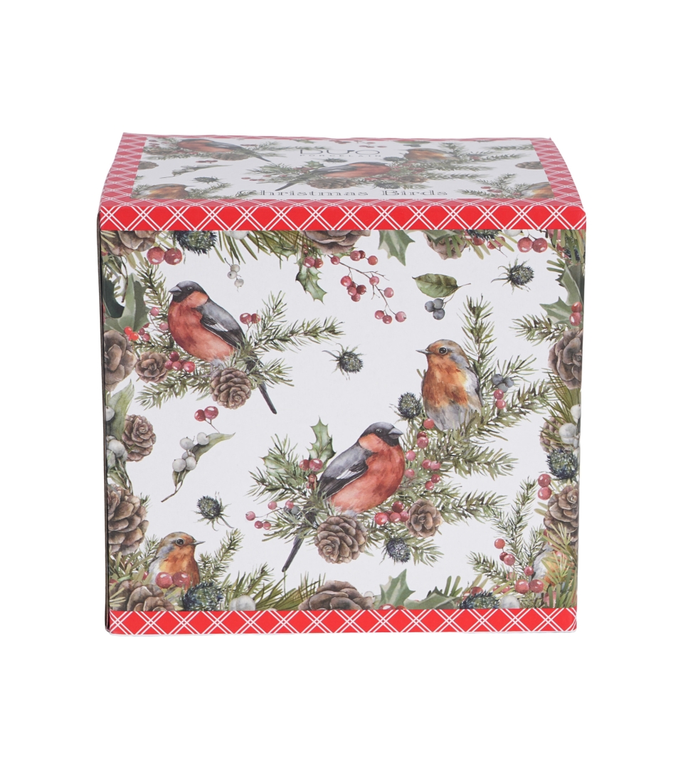 Filiżanka z dzbankiem, spodkiem i zaparzaczem CHRISTMAS BIRDS 1