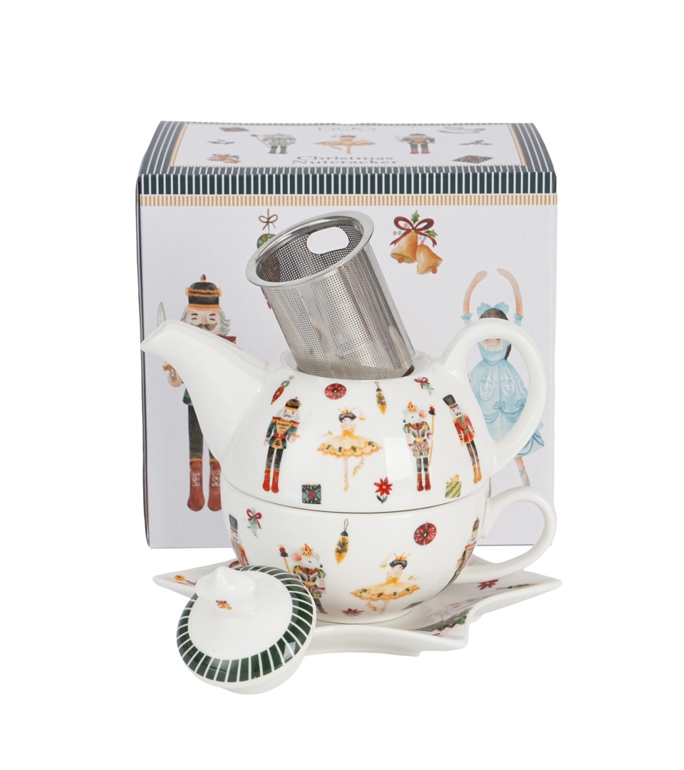 Filiżanka z dzbankiem, spodkiem CHRISTMAS NUTCRACKER