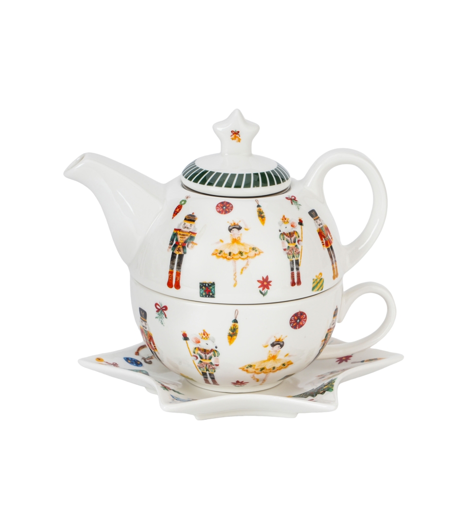 Filiżanka z dzbankiem, spodkiem CHRISTMAS NUTCRACKER