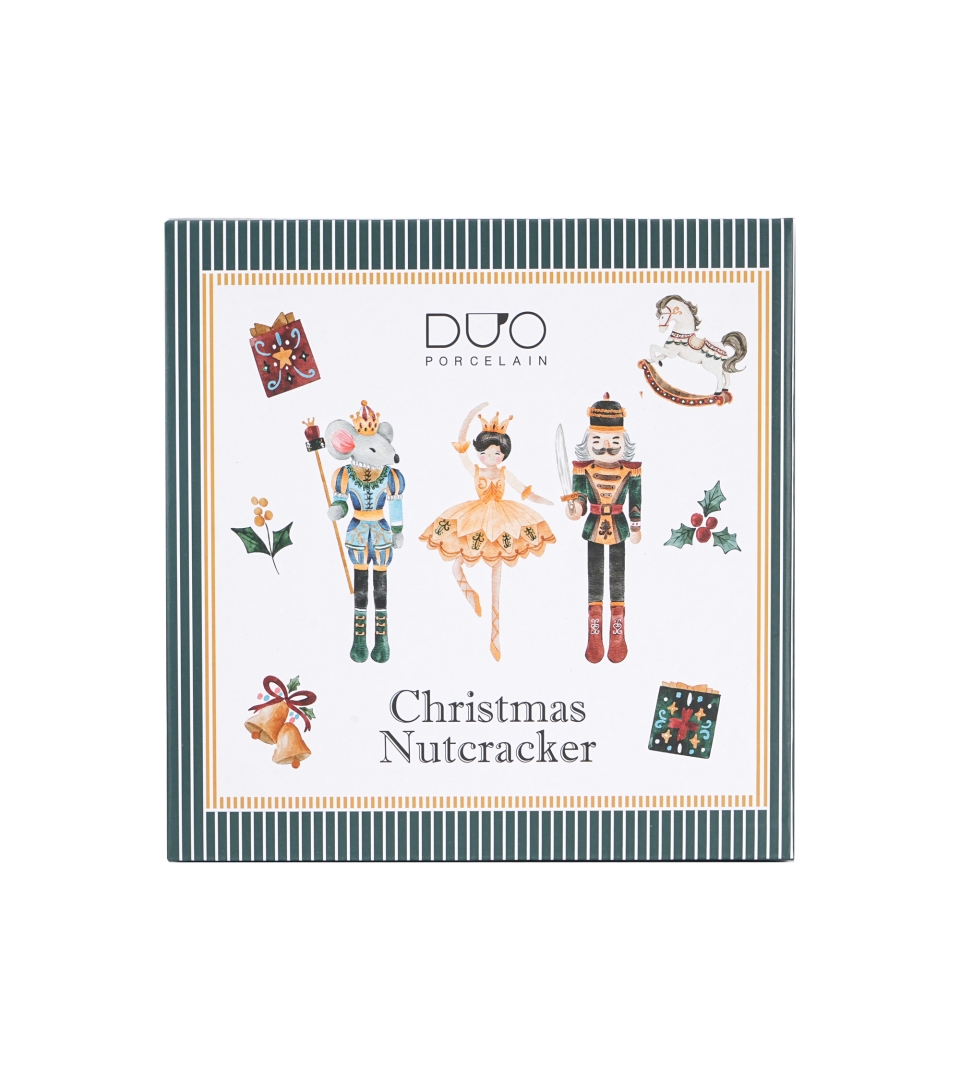 Komplet 2 talerze deserowe CHRISTMAS NUTCRACKER
