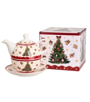 Filiżanka z dzbankiem i spodkiem CHRISTMAS TREE 3