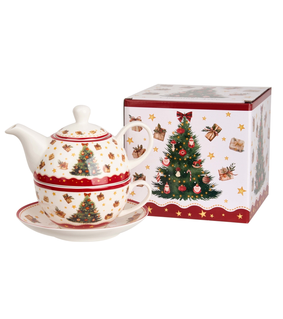 Filiżanka z dzbankiem i spodkiem CHRISTMAS TREE 3