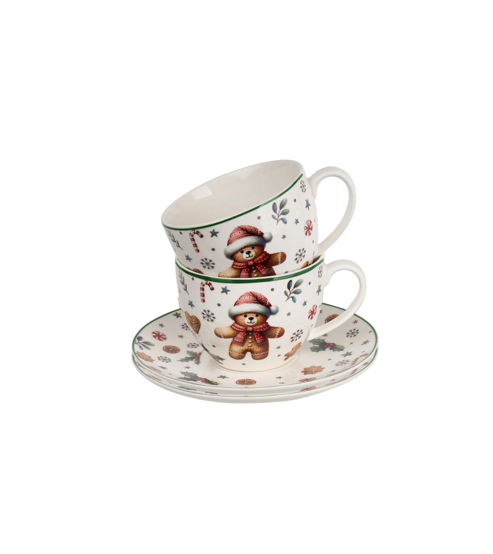 2 filiżanki espresso ze spodkami CHRISTMAS CUTIES