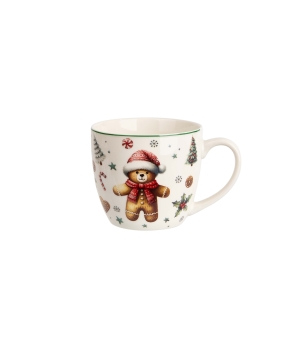 Kubek 460 ml "w koszyczku" CHRISTMAS CUTIES