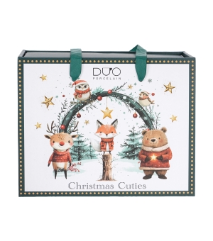 2 Filiżanki ze spodkami "opakowanie szuflada" CHRISTMAS CUTIES 2
